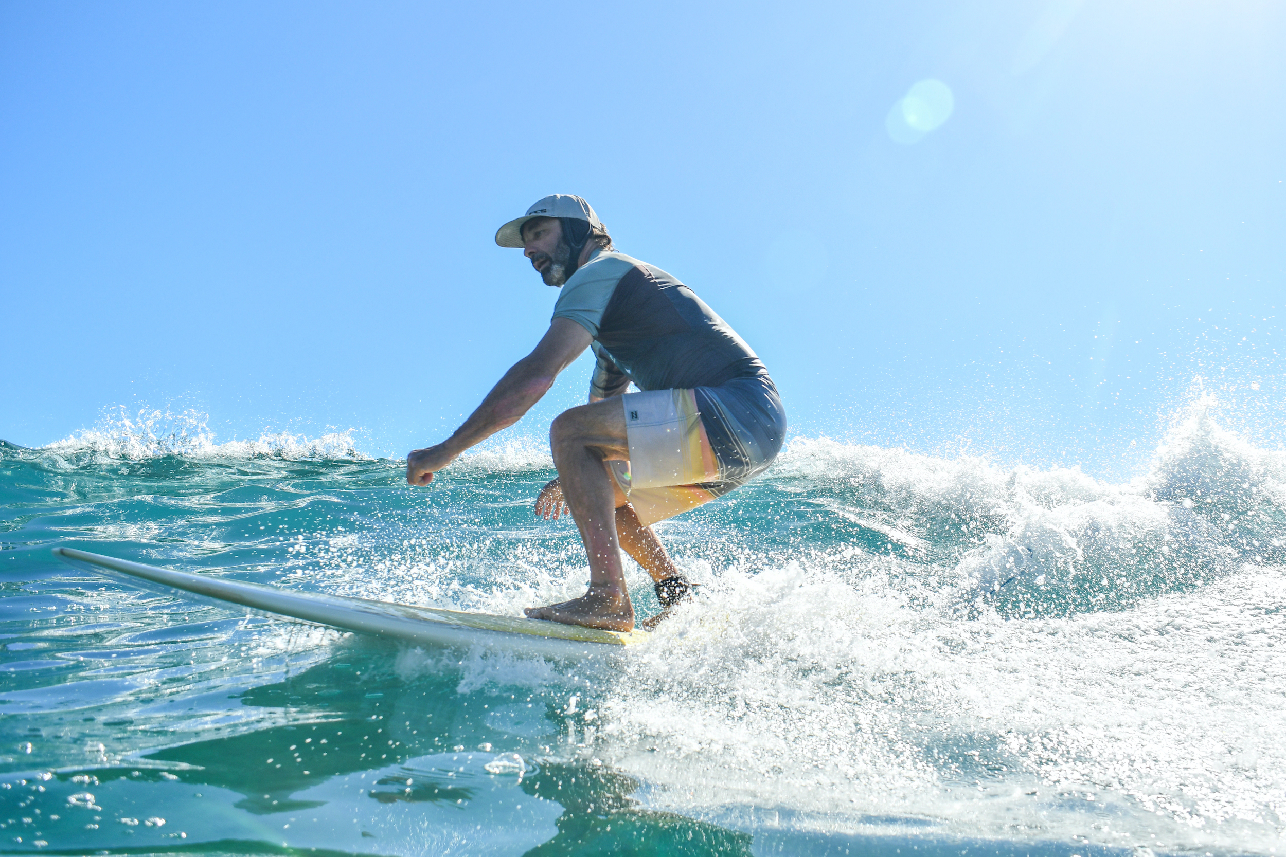 Surfer on wave